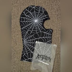 Asylum Co. Black Spiderweb Balaclava Ski Mask